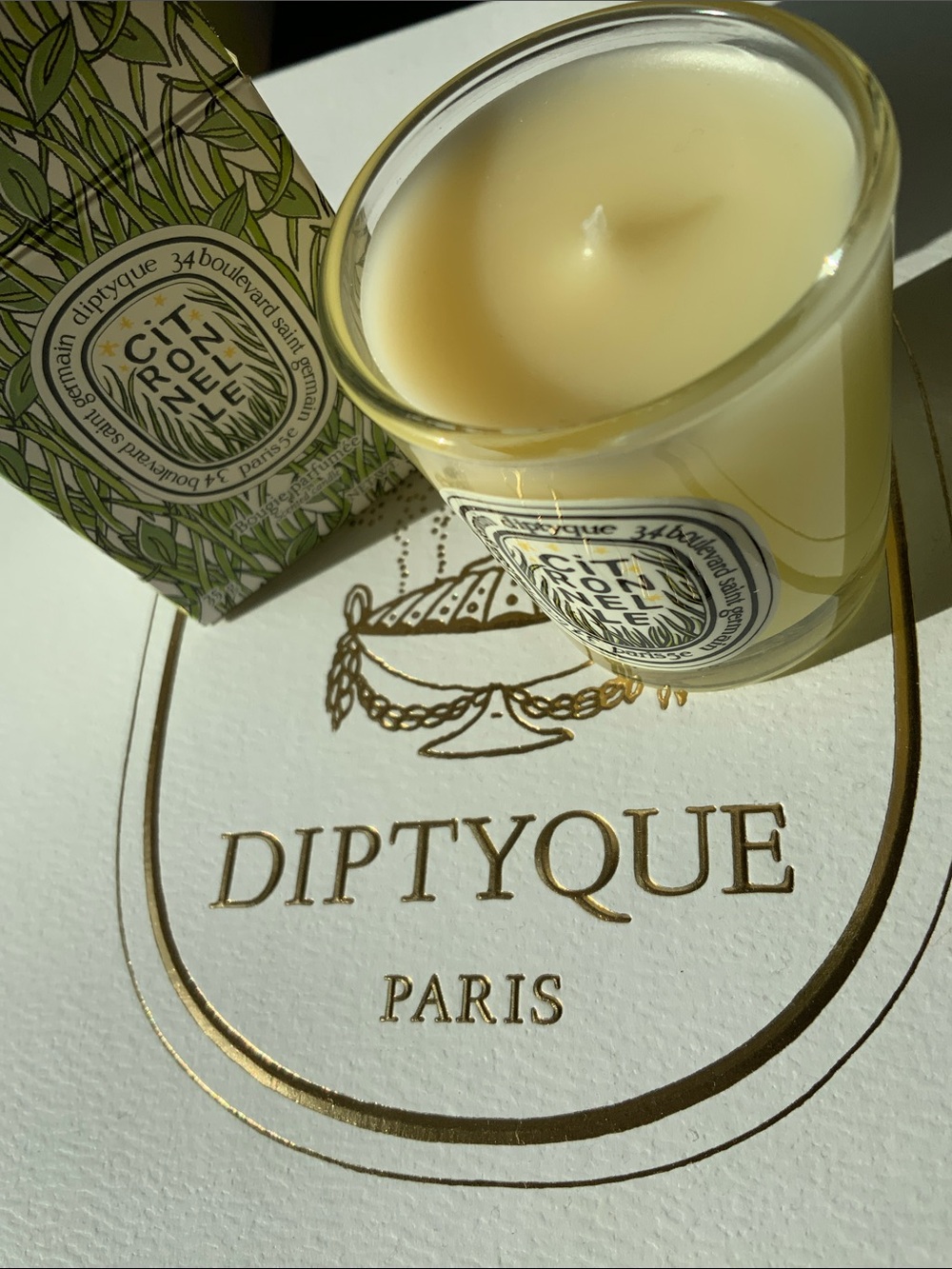 Diptyque Citronnelle candle 35g mini travel size DIPTYQUE Lemongrasss candle